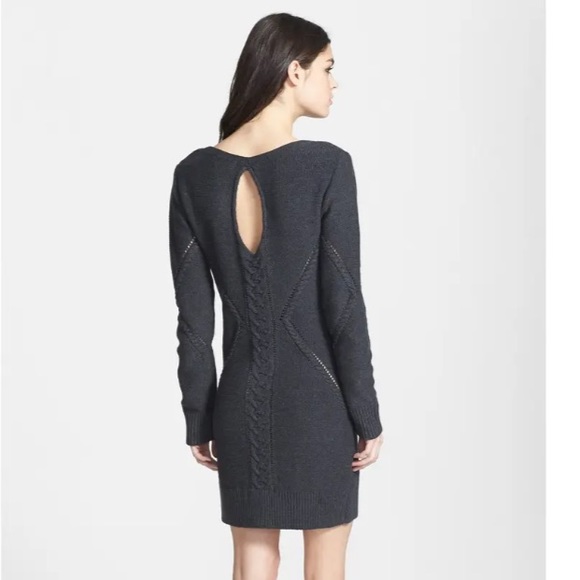 Nordstrom Leith Open Back Knit Sweater Dress - Picture 2 of 2
